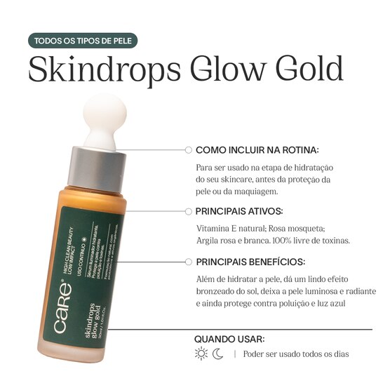 Skindrops SERUM Hidratan Iluminador Glow Gold